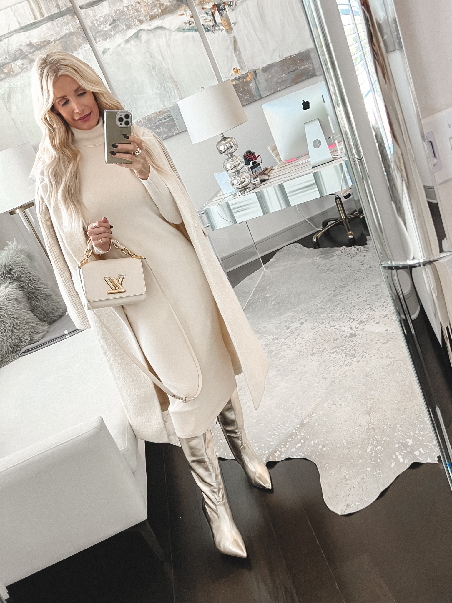  Happy Monday beauties! I just published a brand new YOUTUBE VIDEO titled >> HOW TO LOOK EXPENSIVE on a BUDGET and trust me when I say this one is a MUST-WATCH! ⛓️ #linkinstories 

I share 7 tips and one of my favorites is to go MONOCHROME 🤍🤍🤍 and an all white ensemble is even better! You won’t believe the price of the gorgeous ivory coat and matching midi dress! Both pieces look and feel way more expensive than they really are but you would never know it because of the solid, neutral shade and because of the high-quality wrinkle free material! 

Both pieces run tts, I’m wearing an XS in both the coat and dress. 

Comment links to get these outfit details sent to your DM. 
