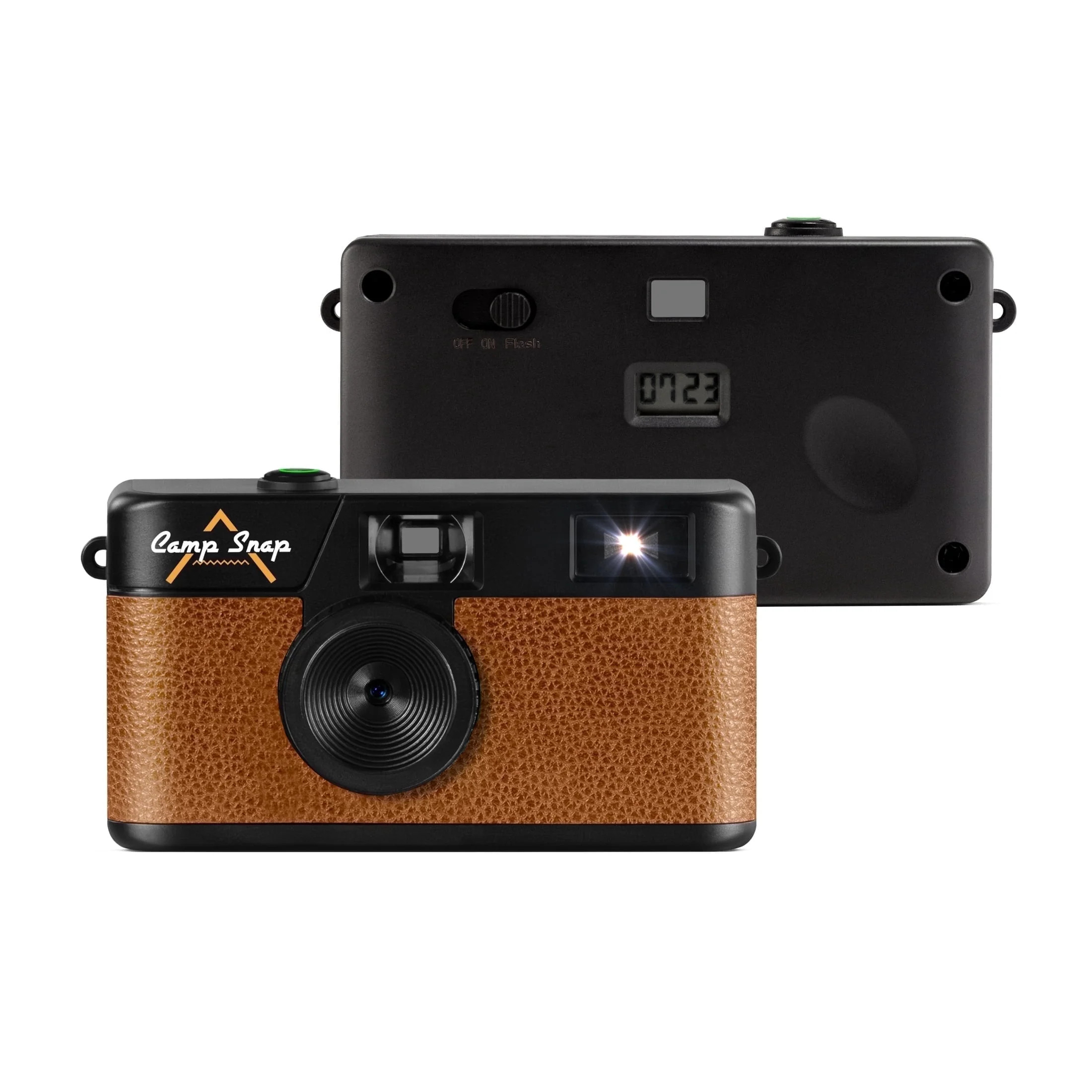 Camp Snap Screen-Free Digital Camera, Easy to Use, Point and Snap for All Ages, Chestnut Brown | Walmart (US)