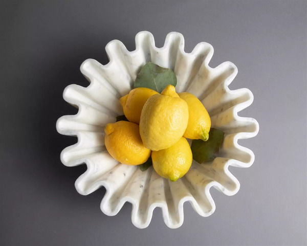 Marble Fine Carved Lotus Bowl | Scout & Nimble