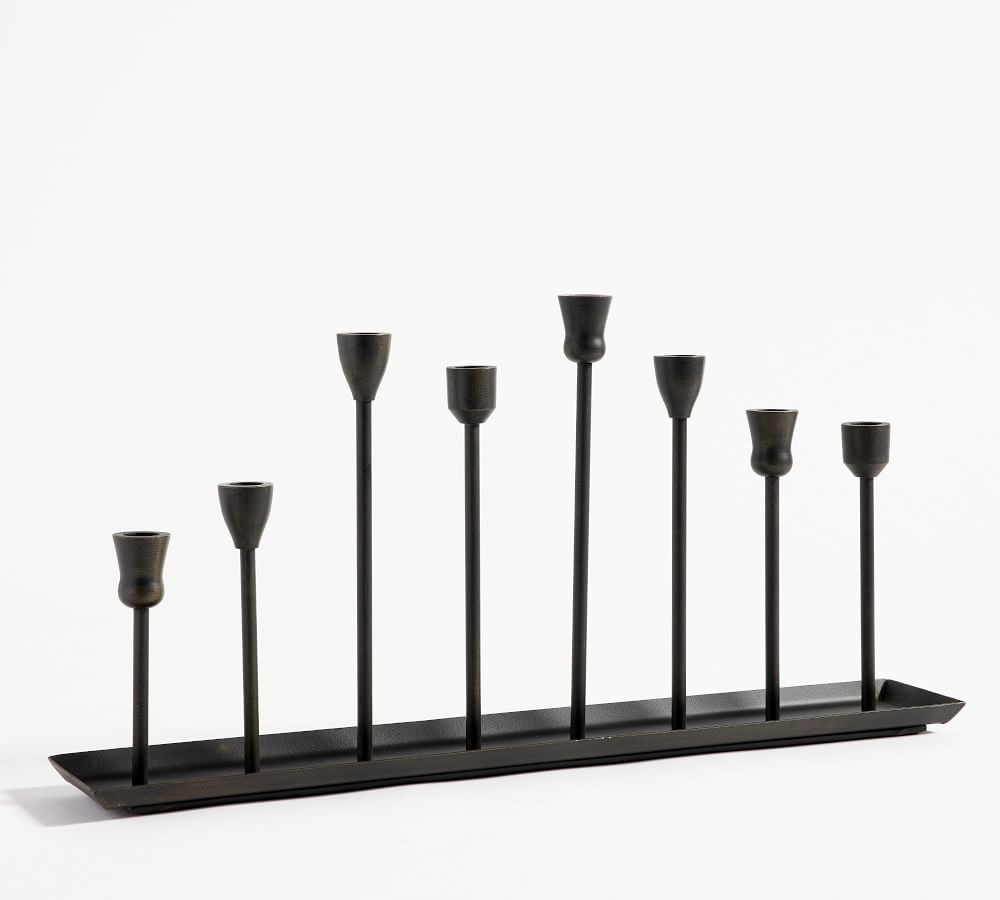 Rio Bronze Centerpiece Taper Candleholder | Pottery Barn (US)