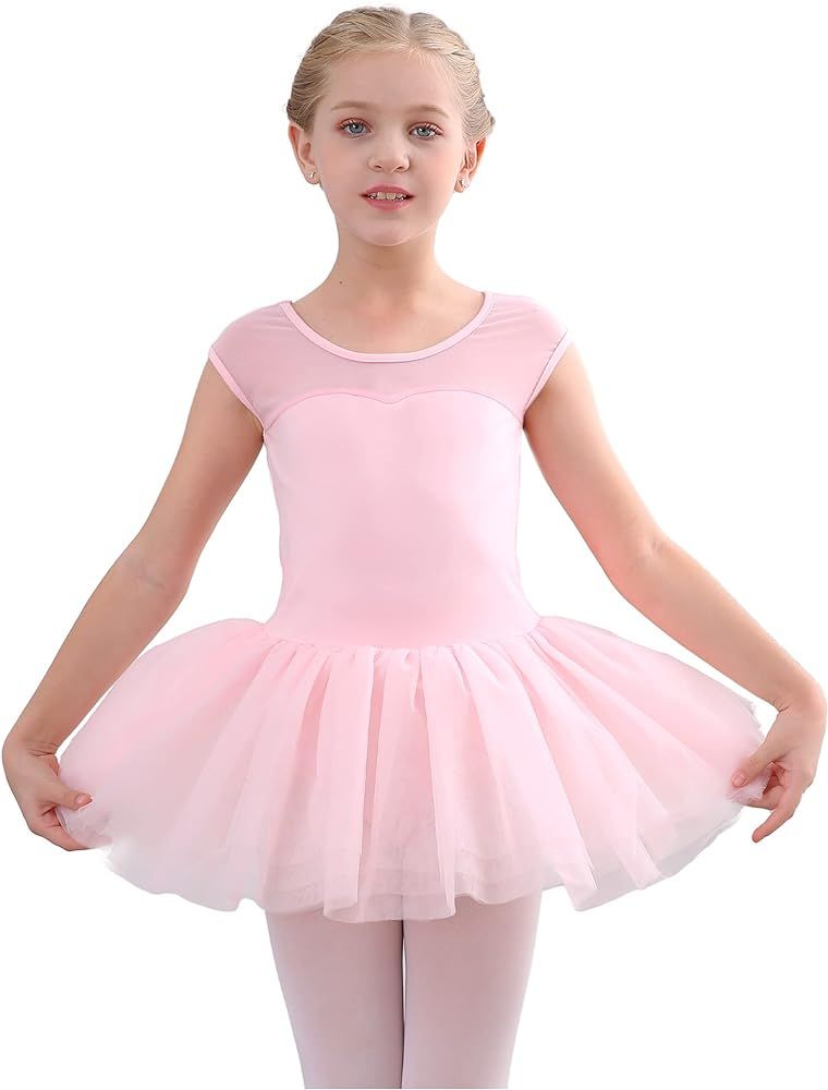 Stelle Ballet Leotards for Girls Toddler Leotard with Tutu Skirt Dance Tutu Dress (Little/Big Kid... | Amazon (US)