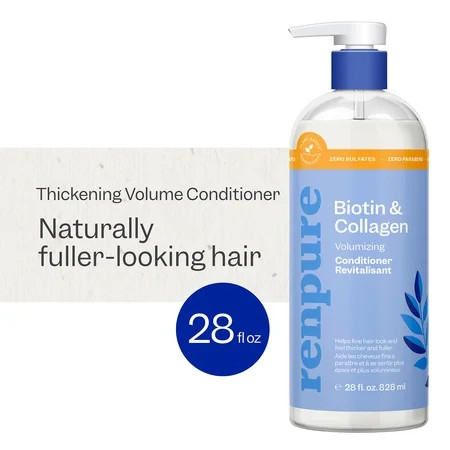 Renpure Biotin & Collagen Thickening Conditioner, for All Hair Types, 28 fl oz | Walmart (US)