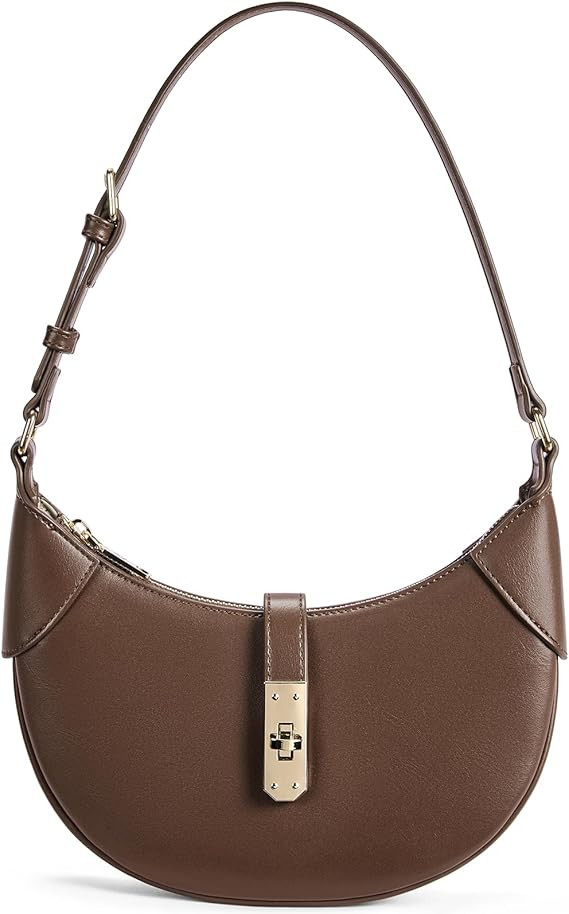 BOSTANTEN Shoulder Bags for Women Small Crescent Moon Underarm Purse Trendy Vegan Leather Handbag | Amazon (US)