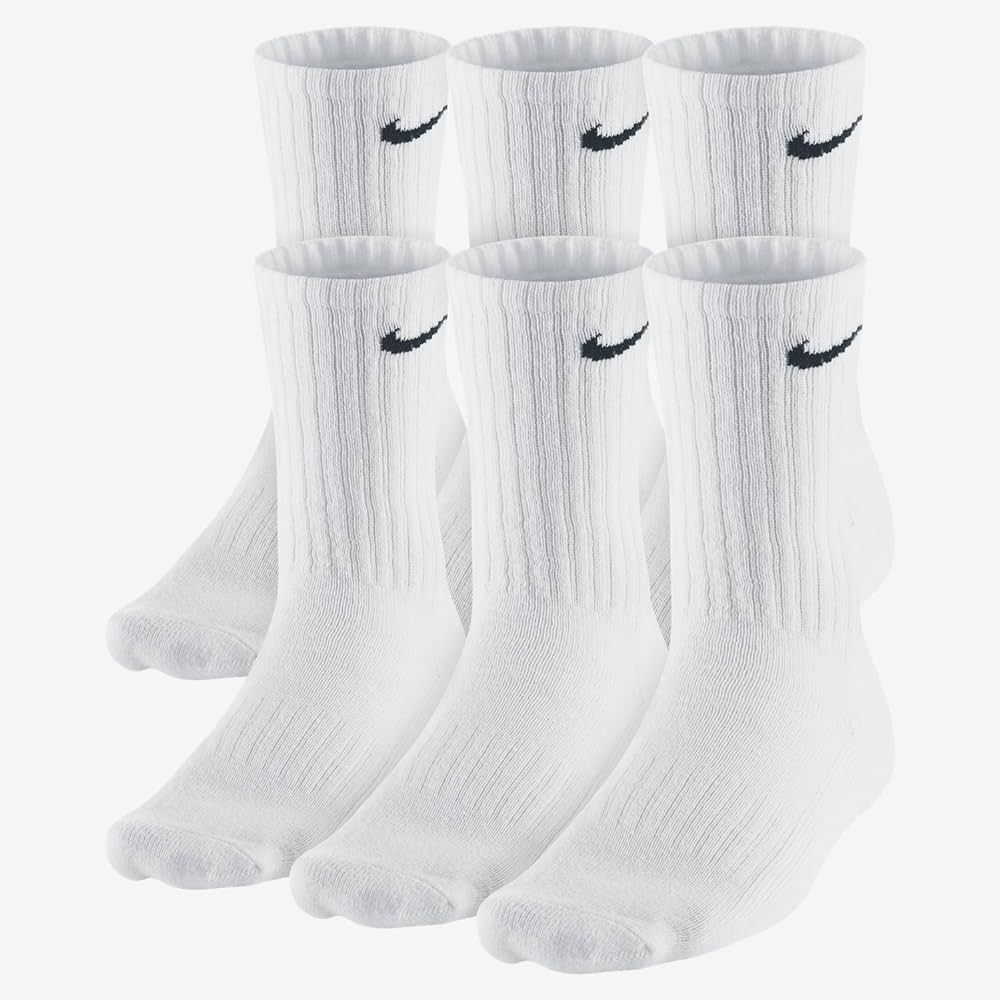 Nike 6-pk. Performance Cotton Crew Socks Size 8-12 | Amazon (US)