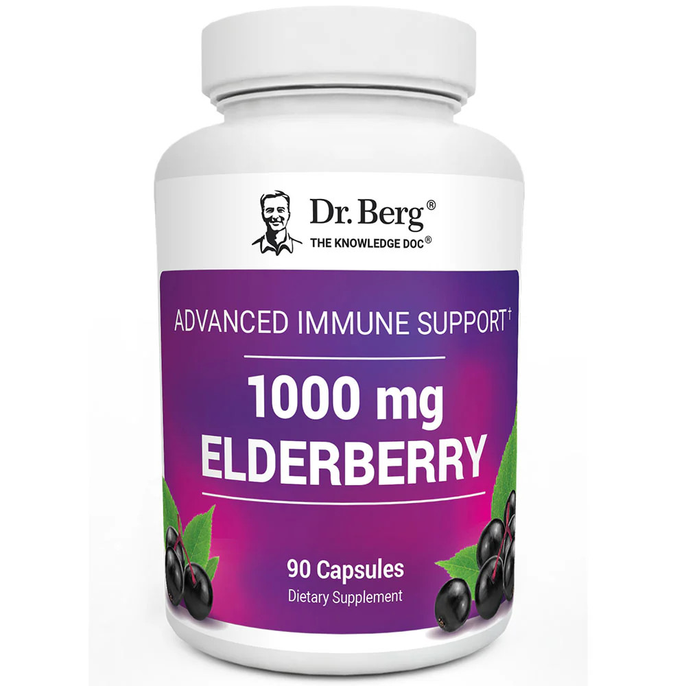 Advanced Immune Support with Elderberry – 90 Vegetable Capsules | Dr Berg