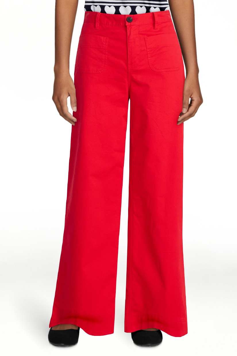 Free Assembly Women's and Women's Plus Patch Pocket Wide Leg Pants, 30”, 32” and 34” Inseam... | Walmart (US)