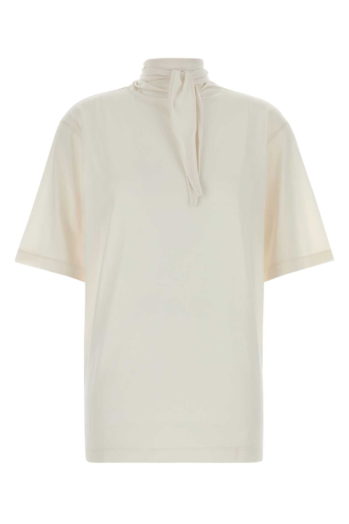 Lemaire Ivory Cotton T-shirt | Italist.com US