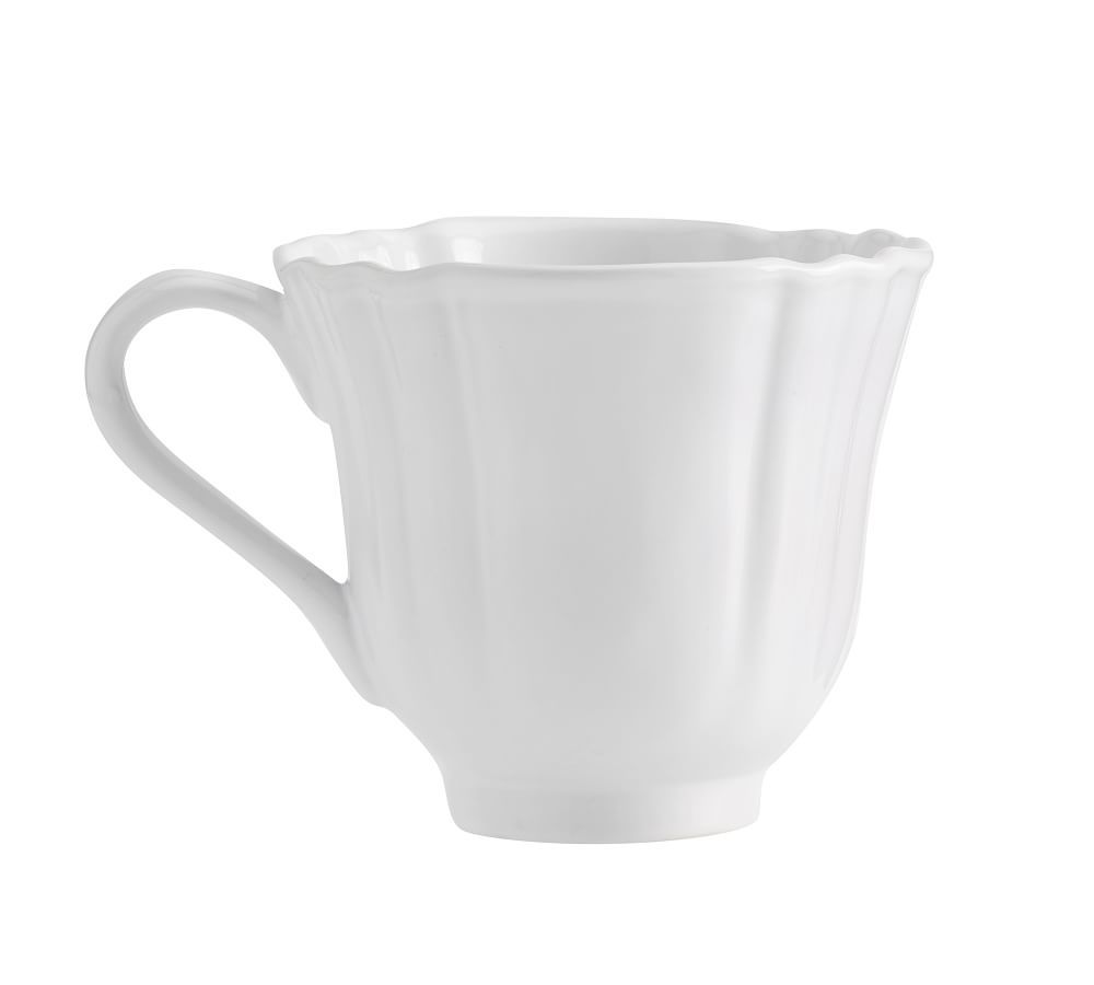 Monique Lhuillier Juliana Scalloped Mug | Pottery Barn (US)