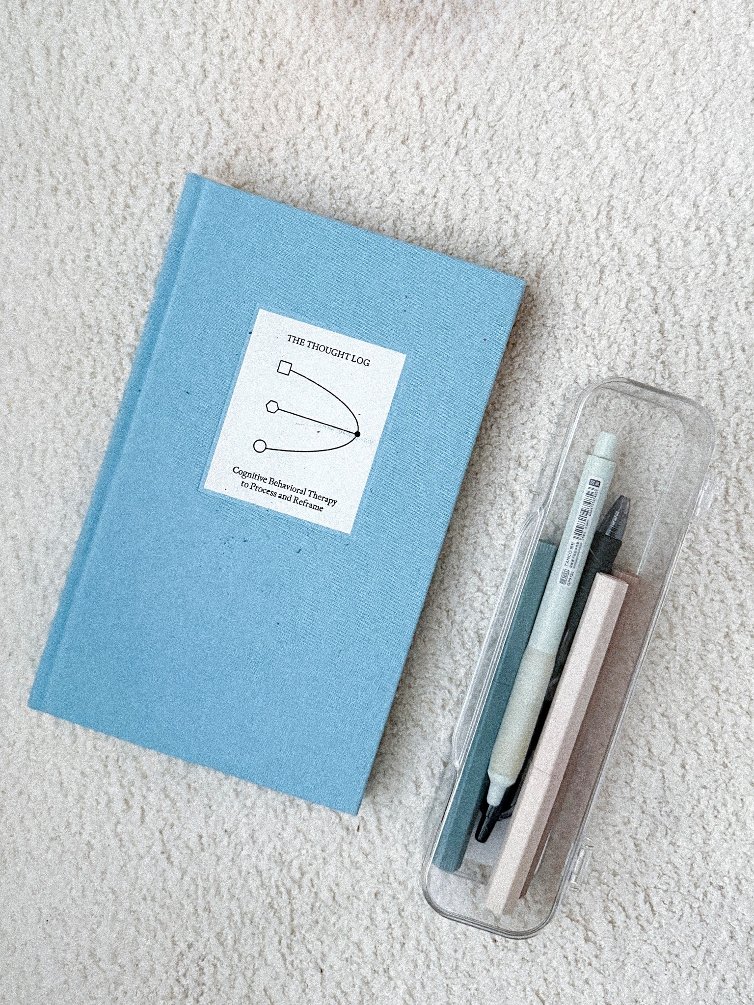 I’ve had really bad anxiety today, so I finally started my “the thought log—cognitive behavioral to process and reframe” journal. 

it helped me feel a little better while working through my emotions and try to figure out the trigger of my anxiety attack & how I can reframe my thought process and reactions to these triggers. 

if you struggle with mental health and enjoy journaling, I would recommend this one for sure. 
#mentalhealth #journal #guidedjournal #anxiety #stationary #targetfinds 

#LTKGiftGuide #LTKFindsUnder50