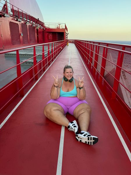 Running at sea was fun! I love cute affordable plus size work out gear that supports me when I take on the impossible. 

#LTKPlusSize #LTKTravel #LTKActive