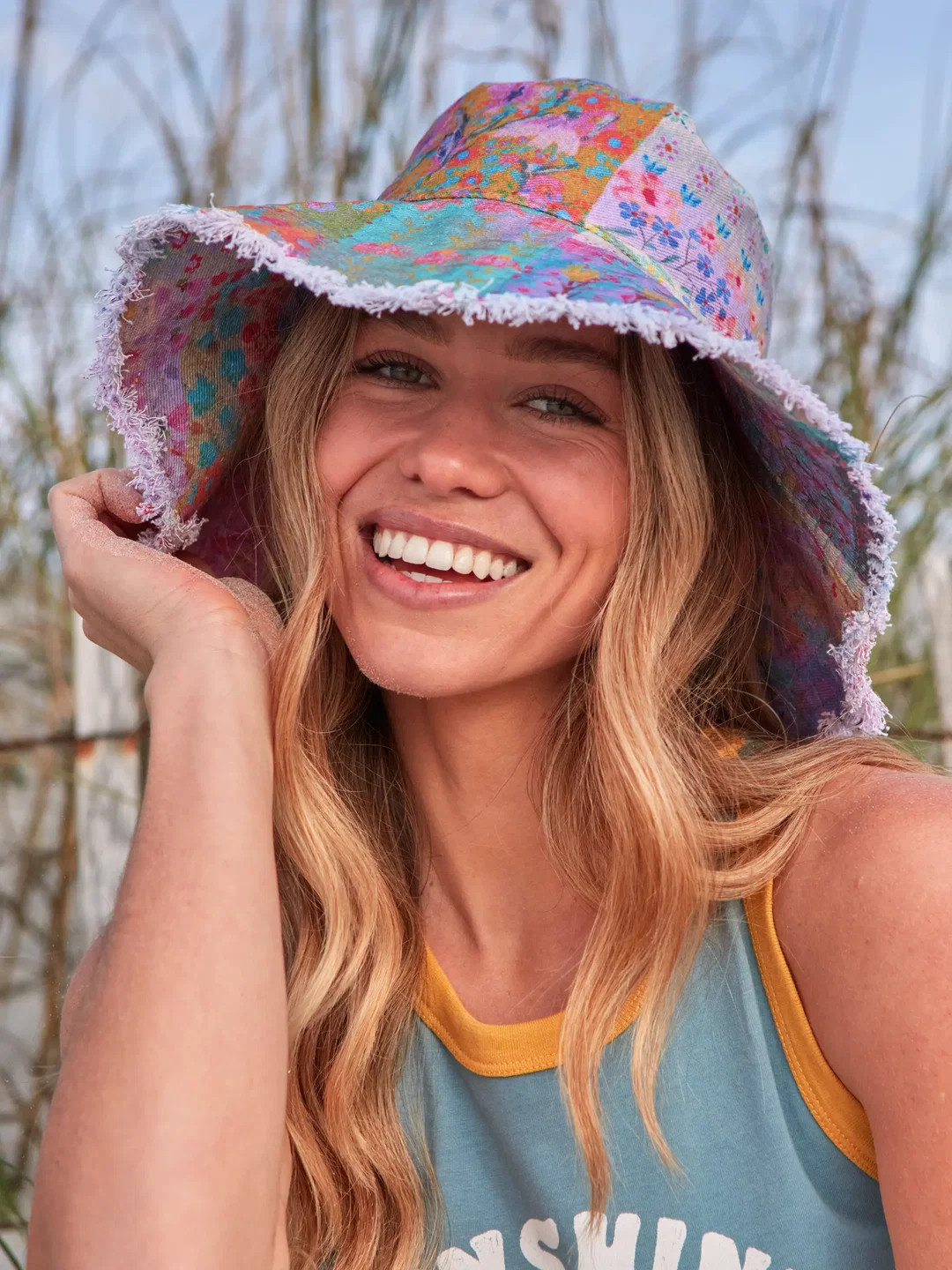 Sandy Days Bucket Hat - Watercolor Patchwork | Natural Life