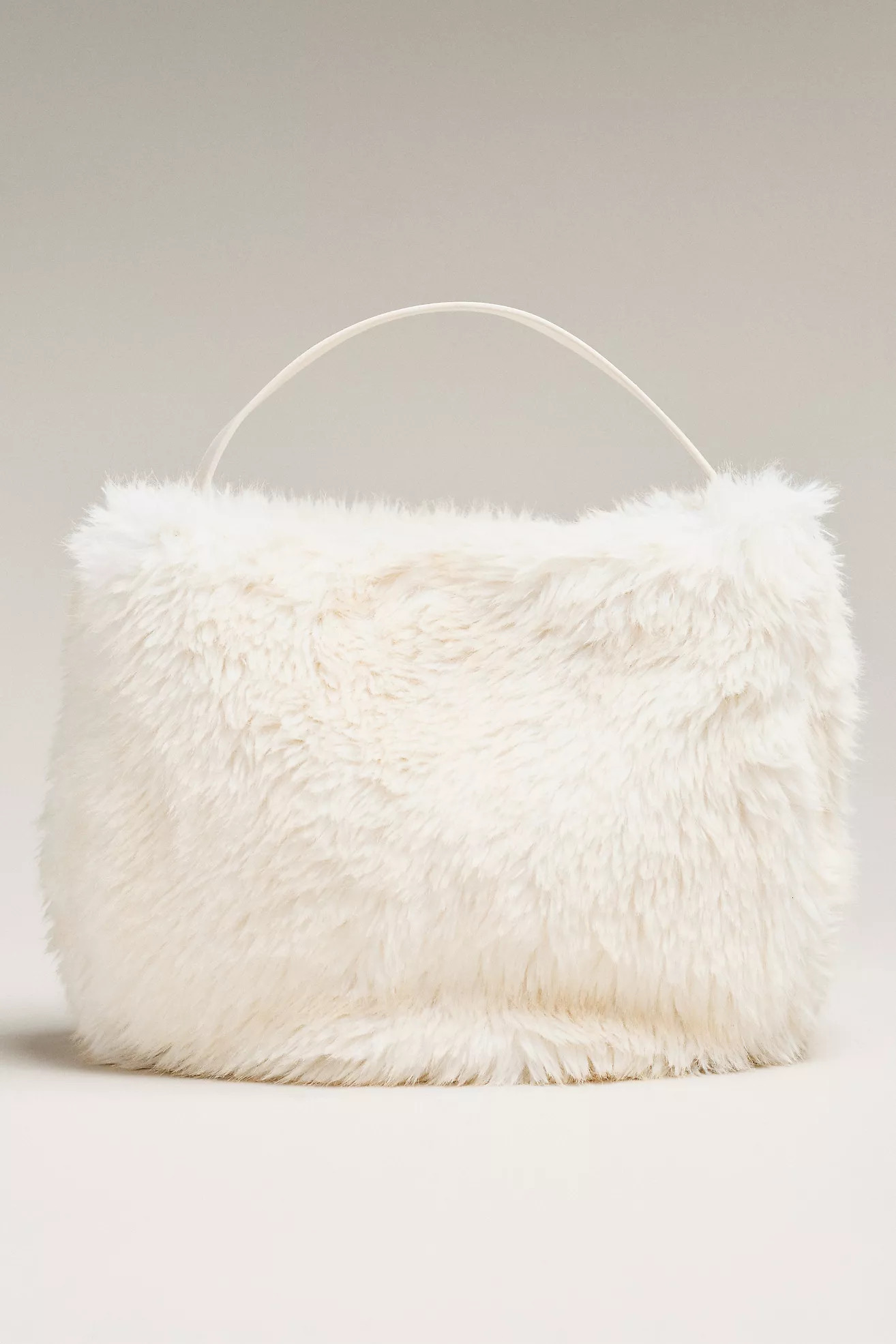 Faux Fur Slouchy Bucket Tote Bag | Anthropologie (US)