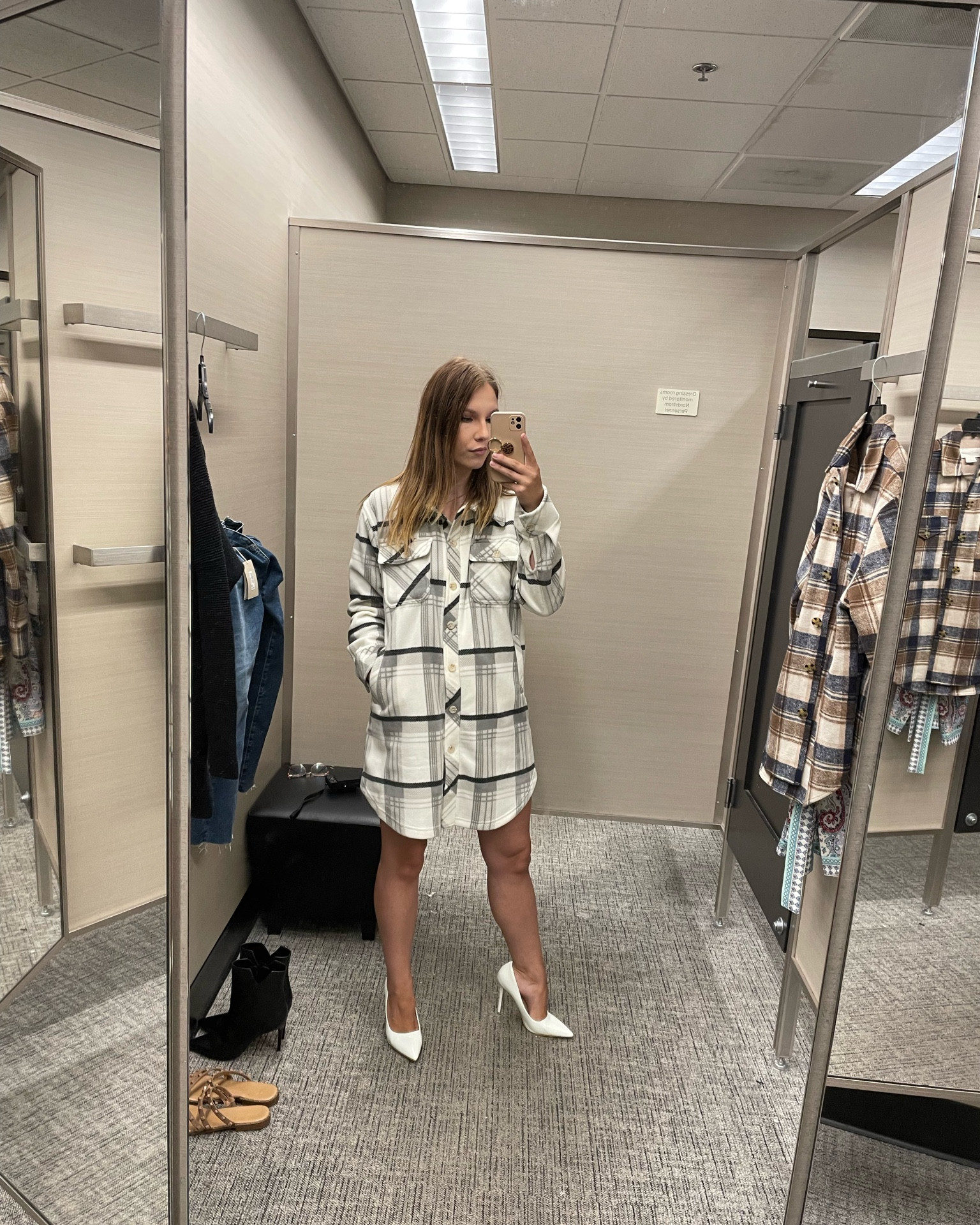 Softest plaid shacket ever! Doubles as a dress as well. Best find this year at Nordstrom 

#LTKunder50 #LTKxNSale #LTKsalealert