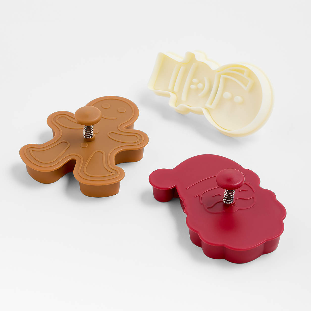 Holiday Impression Cookie Cutters, Set of 3 + Reviews | Crate & Barrel | Crate & Barrel