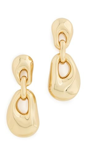 Madewell Women's Double Sculpted Drop Earrings, Antique Gold, One Size | Amazon (US)