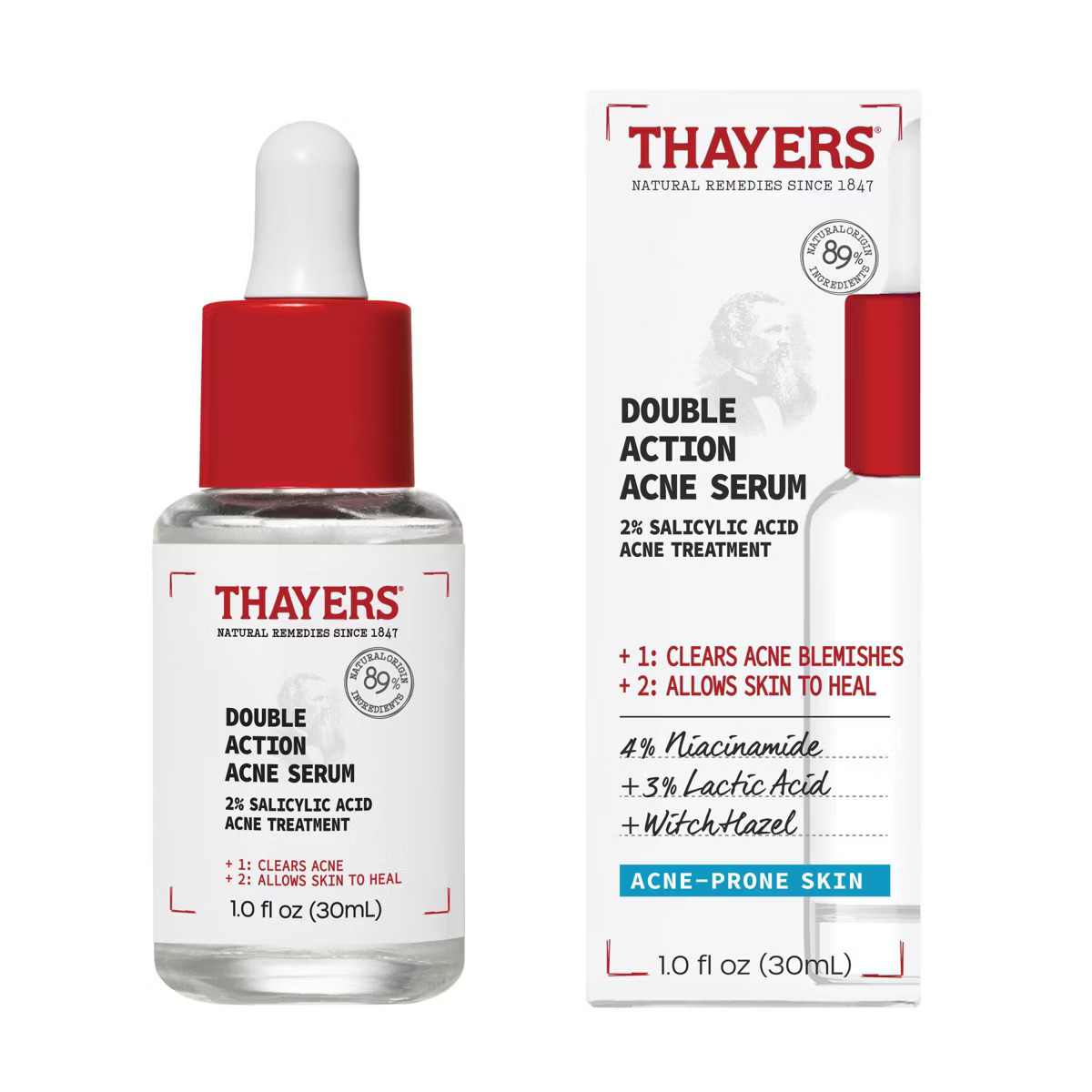 Thayers Natural Remedies Double Action Acne Serum with Salicylic Acid - 1 fl oz | Target