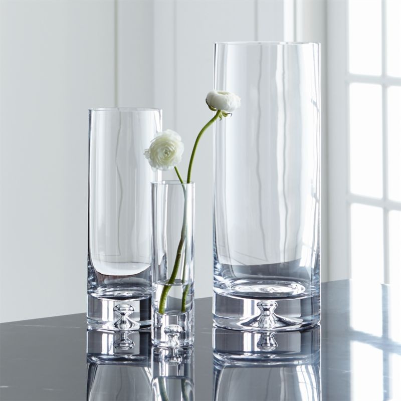 Direction Simple Glass Vases | Crate and Barrel | Crate & Barrel