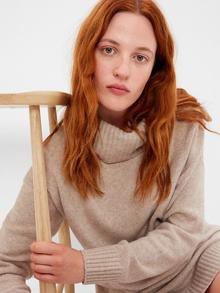 CashSoft Mini Turtleneck Sweater Dress | Gap (US)