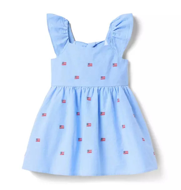 Embroidered Flag Dress | Janie and Jack