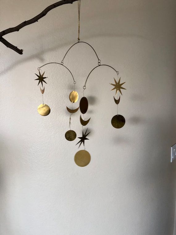 Brass Star and Moon Mobile | Etsy | Etsy (US)