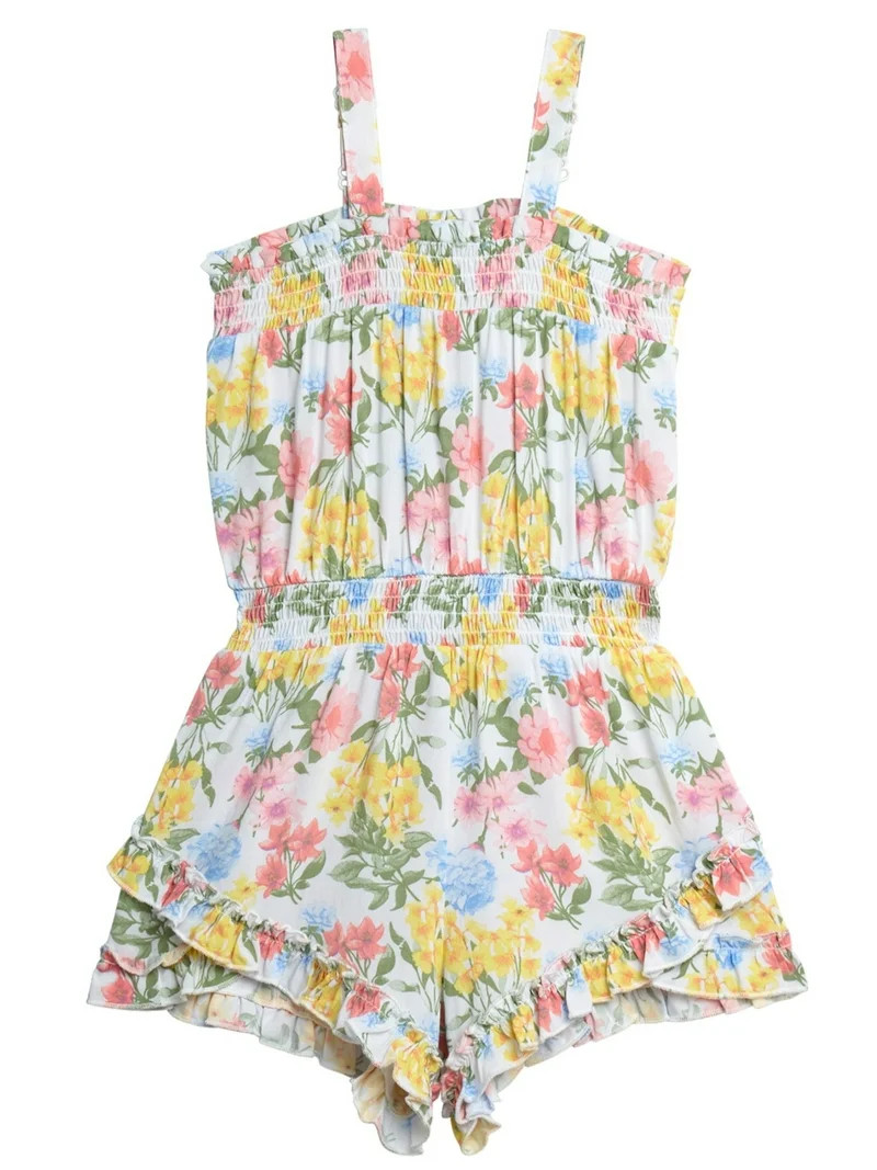 Jessica Simpson Girls' Coverup Romper, Sizes 4-16 | Walmart (US)