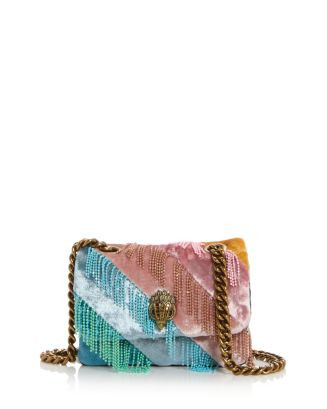 KURT GEIGER LONDON Nano Kensington Fringes Velvet Crossbody Bag  | Bloomingdale's Handbags | Bloomingdale's (US)