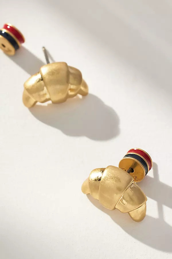 Clare V. Croissant Stud Earrings | Anthropologie (US)