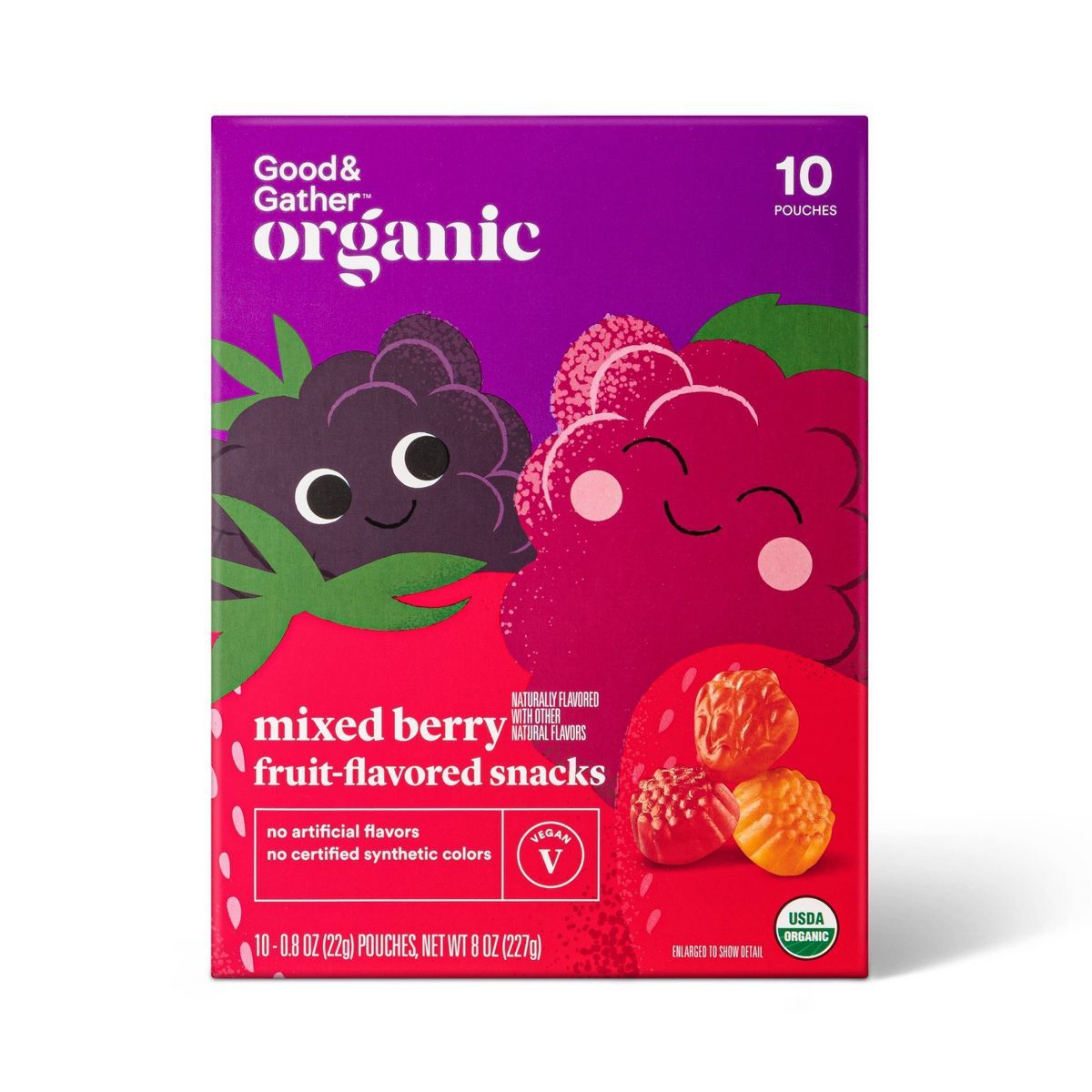 Organic Mixed Berry Fruit Snacks - 8oz/10ct - Good & Gather™ | Target