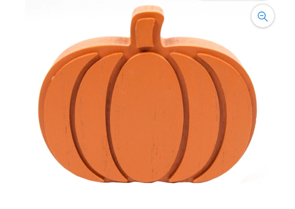 Wooden pumpkin table top decor at Walmart! Walmart fall decor!! 