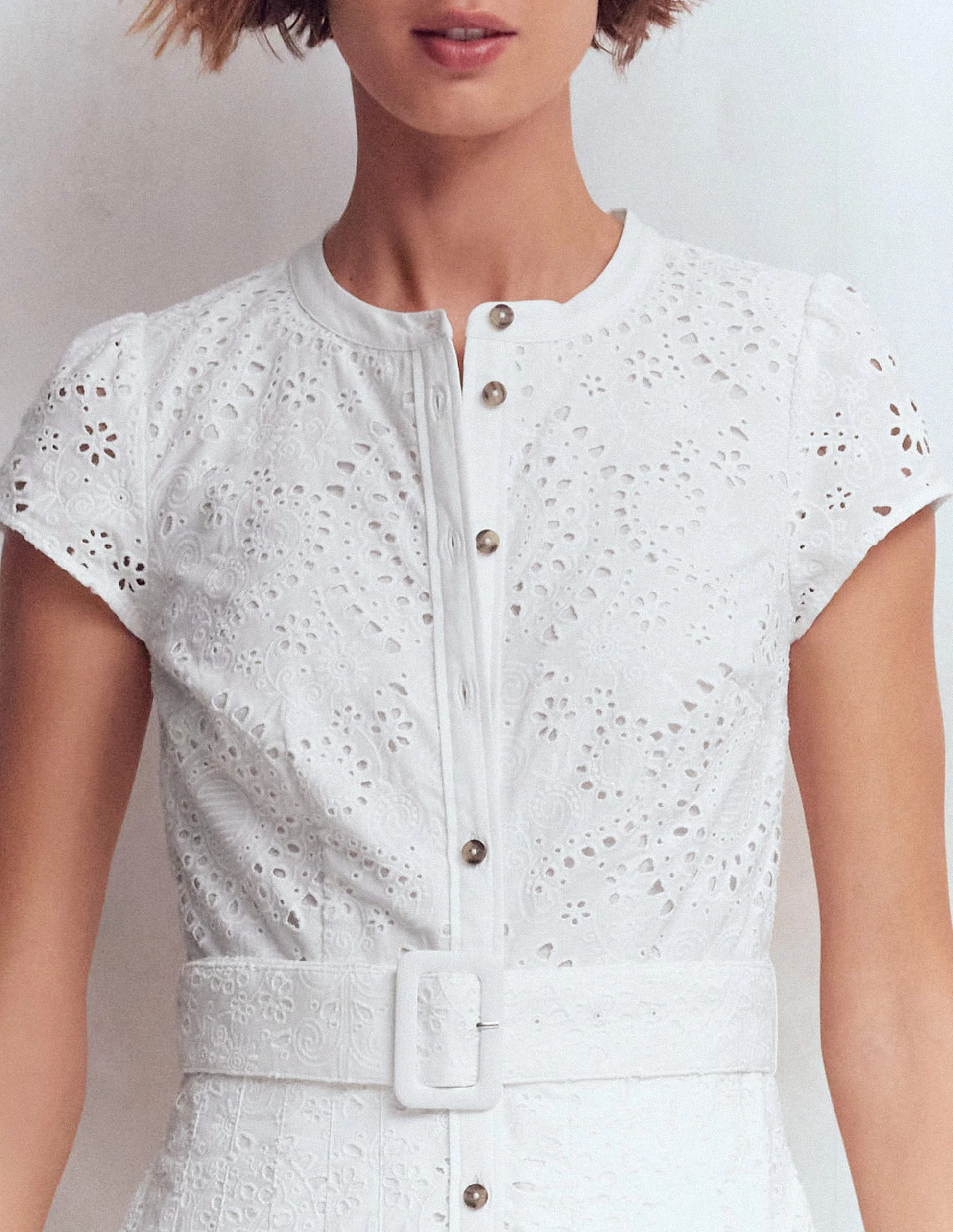 Arabella Cotton Maxi Dress-White Broderie | Boden (US)