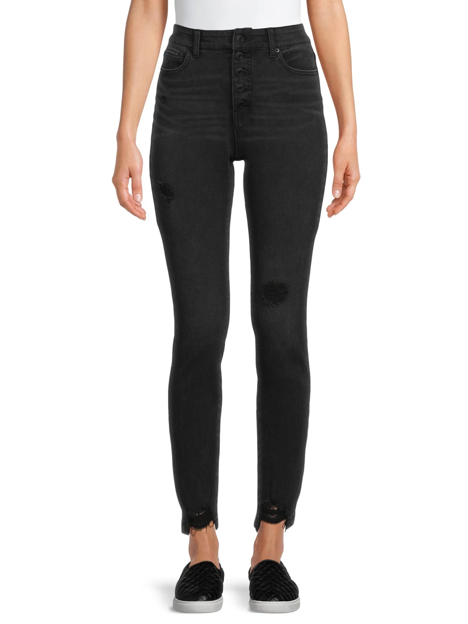 Time and Tru - Time and Tru Women's High Rise Skinny Jeans - Walmart.com | Walmart (US)