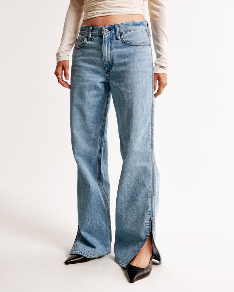Women's Mid Rise Loose Jean | Women's Bottoms | Abercrombie.com | Abercrombie & Fitch (US)