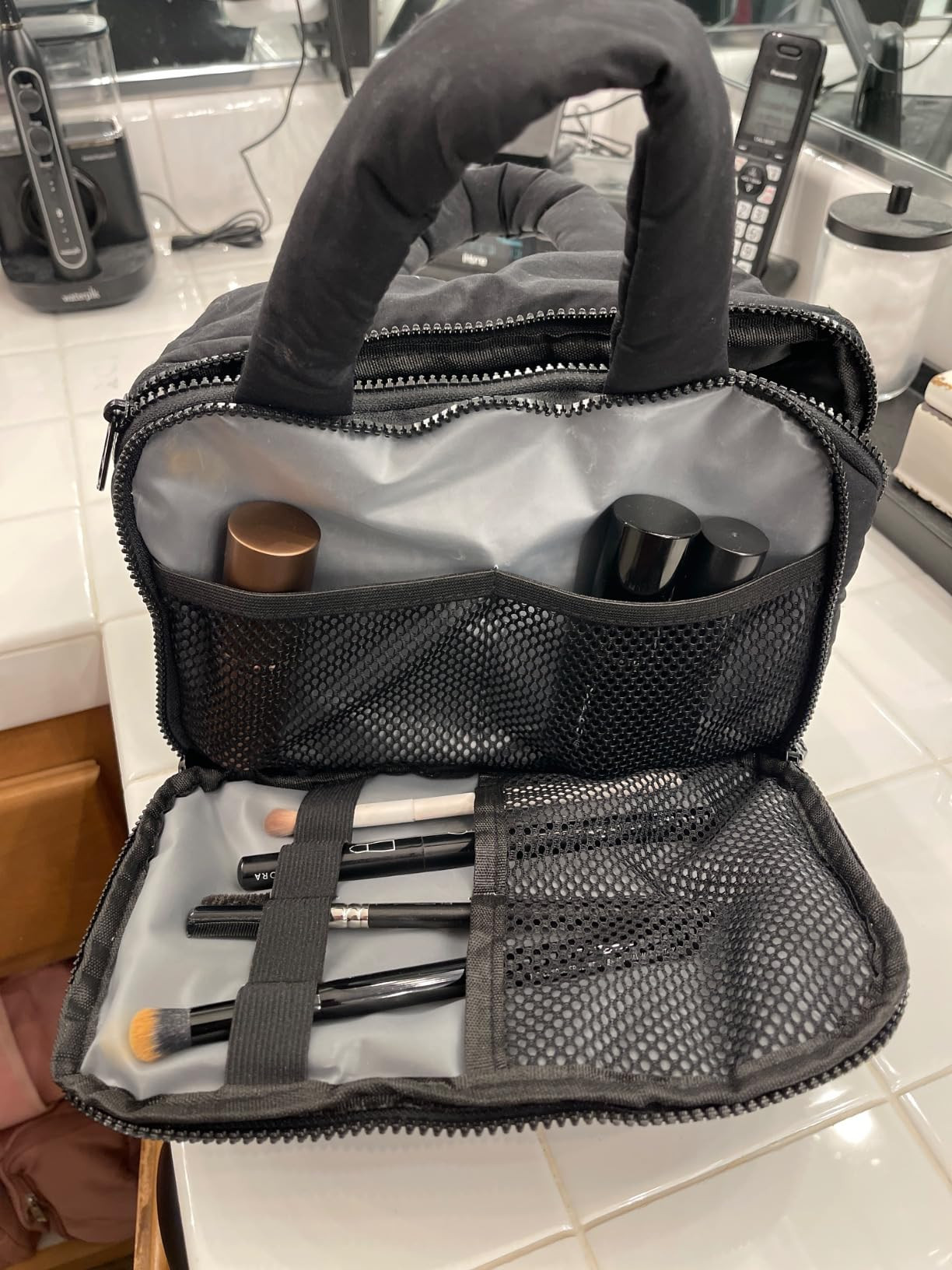 CAMTOP Travel Toiletry Bag for Women Travel Toiletry Organizer Lightweight Large Wide-open Makeup... | Amazon (US)