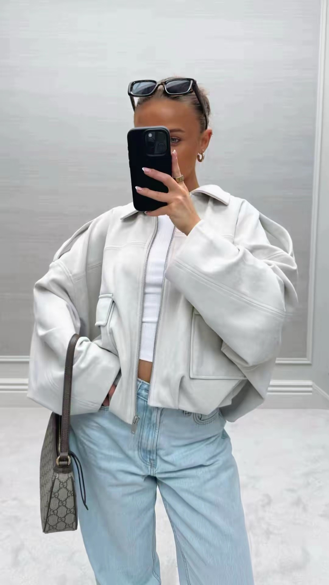 new in stradivarius bomber jacket - still some stock on stradivarius! Linked here🍦

Cream suede viral cropped oversized Pinterest style outfit inspo ideas winter spring TikTok casual easy basic neutral ootd wishlist faves petite beige boxy 

#LTKstyletip #LTKspring #LTKuk
