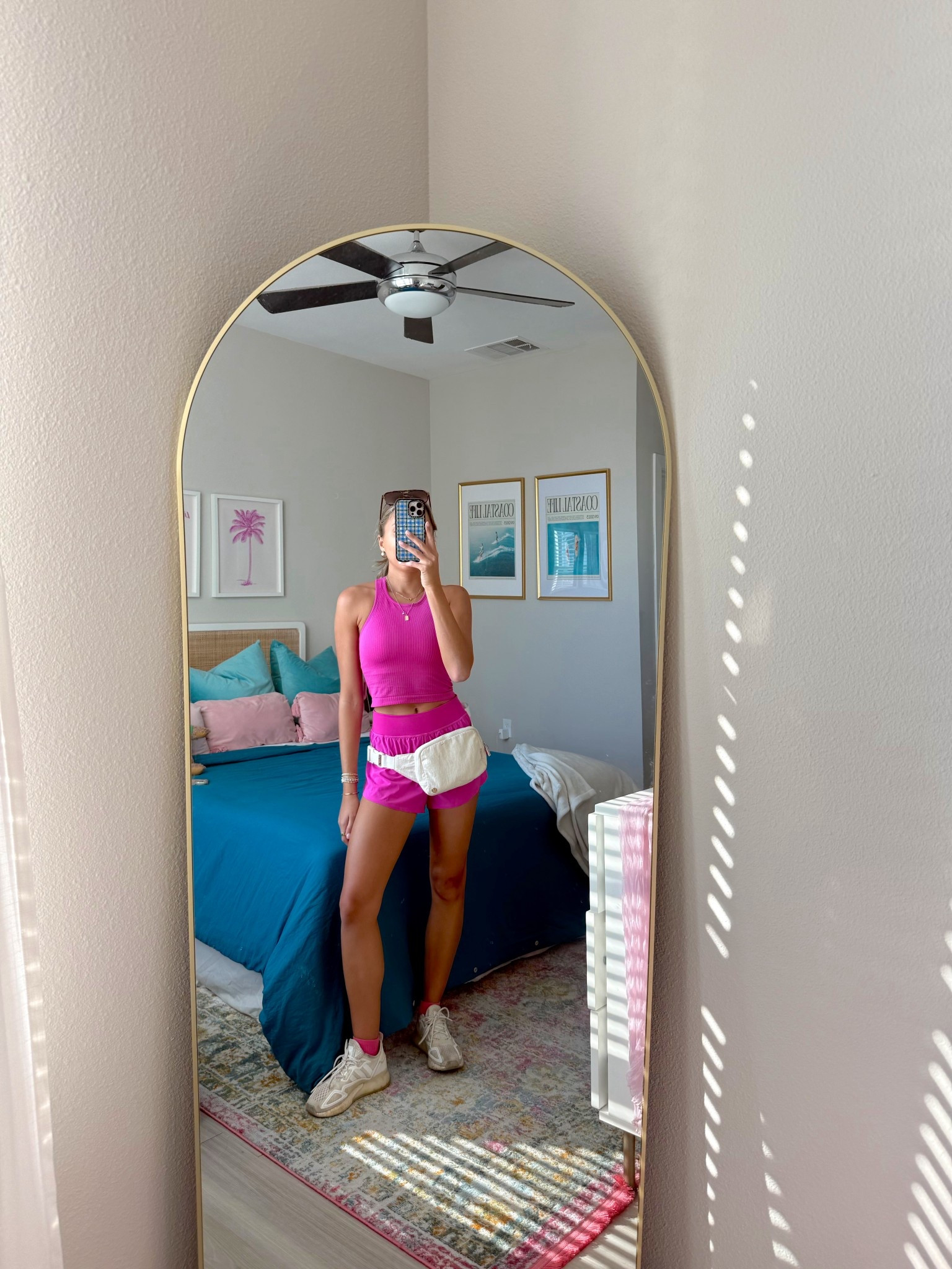 the cutest workout set from Amazon prime 🩷