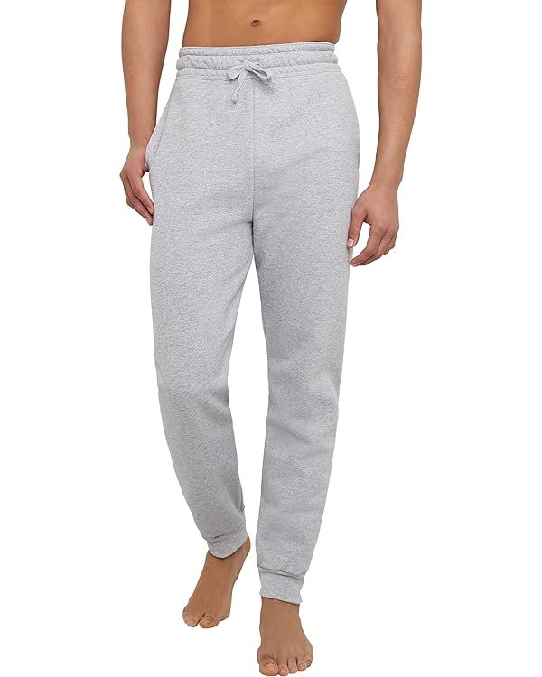 Hanes Men's EcoSmart Jogger Sweatpants, Men's Midweight Fleece Lounge Pants, 30.5" | Amazon (US)