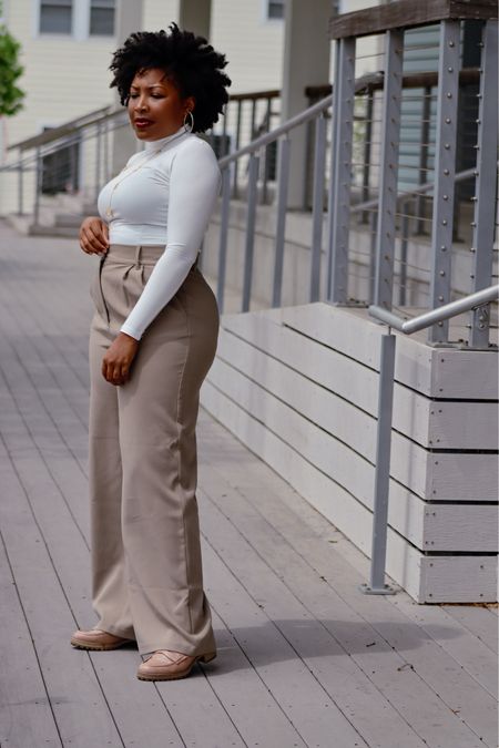Teacher outfits | Teacher fashion | teacher style | teacher pants | business casual outfits | business casual womens | Wide leg pants | wide leg trousers | wide leg pants outfit | fall outfits 

**wearing a medium in pants, you could size up for a looser fit if you’d like 



#LTKmidsize #LTKworkwear #LTKstyletip