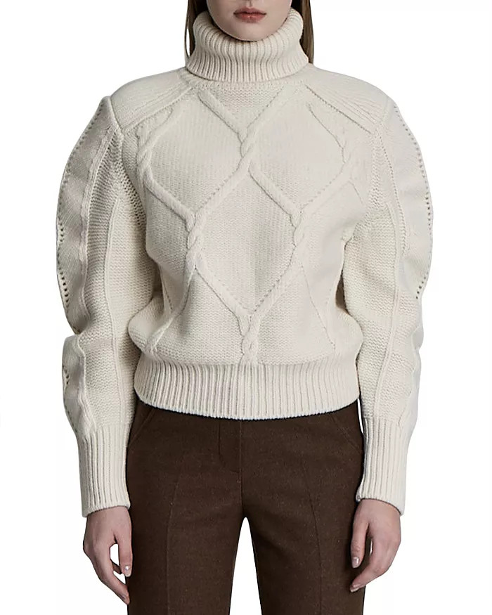 Cable Knit Turtleneck Sweater | Bloomingdale's (US)