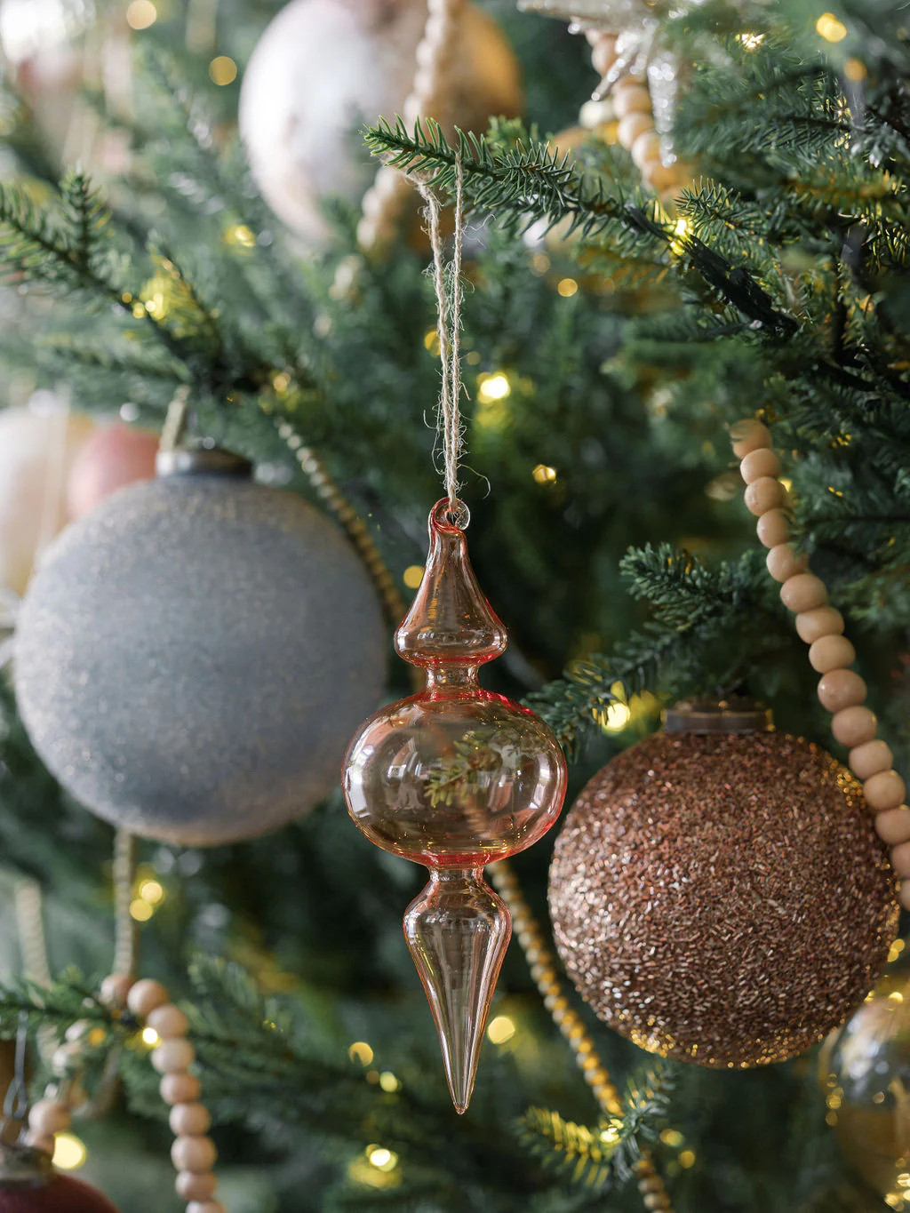 Vintage Rose & Bordeaux Finial Ornaments – Elegant Mix | CG Hunter