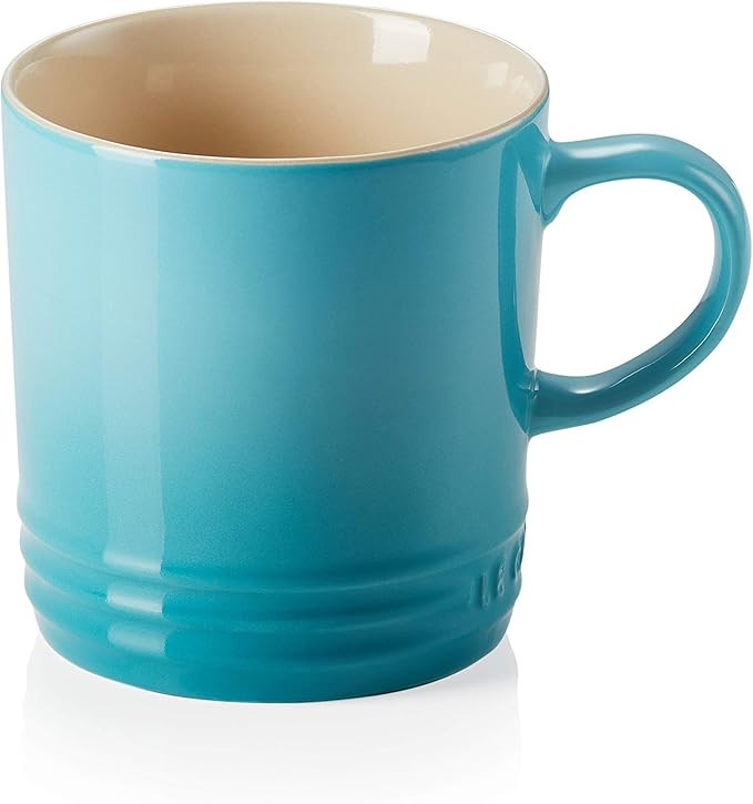Le Creuset Stoneware Coffee Mug, 350 ml, Teal, 70302351700002 | Amazon (UK)