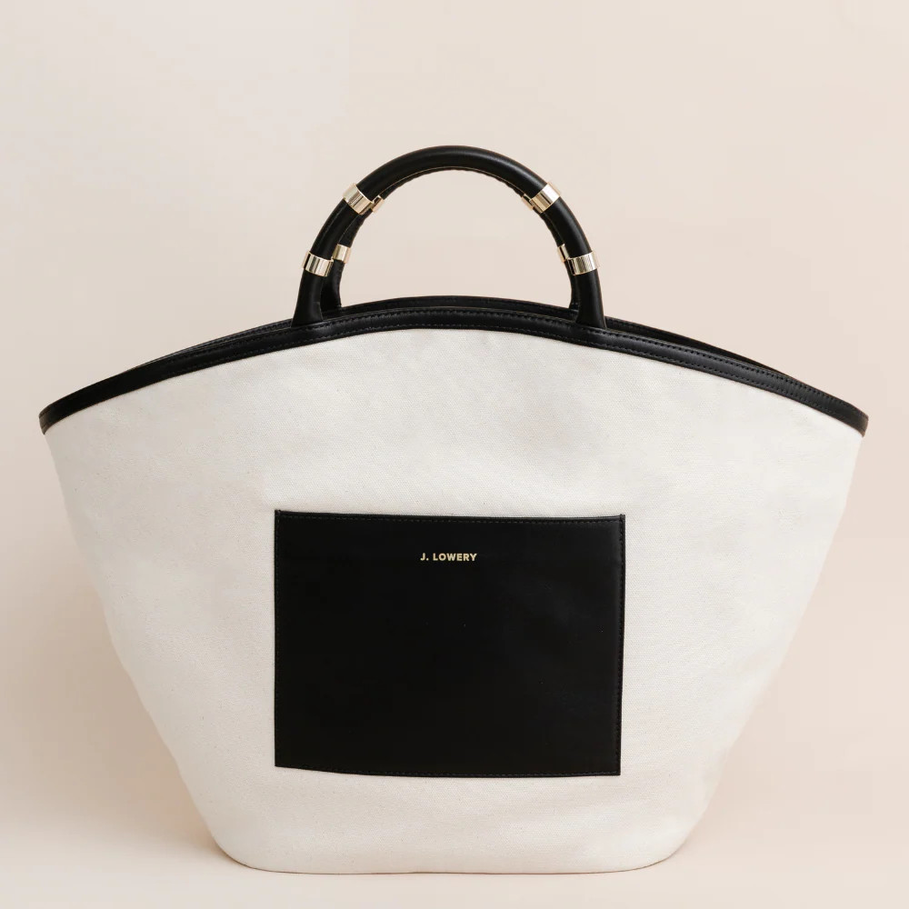 J. LOWERY Canvas Tote | Black | J. LOWERY