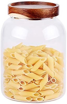Glass Storage Jar, Food Storage Container/Canisters with Airtight Lid for Serving Tea, Coffee, Ho... | Amazon (US)