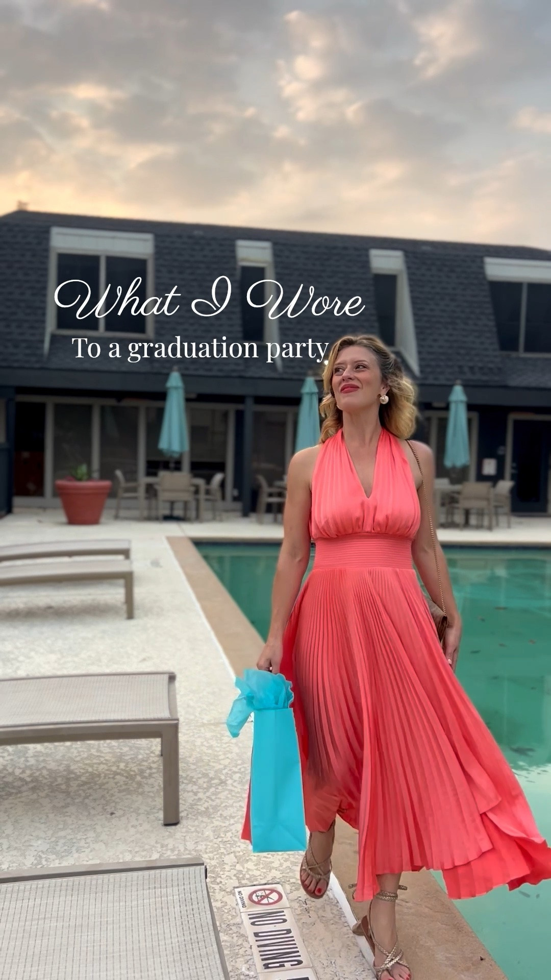 Wrap in satin to celebrate a sweet college graduate! This @ALC dress from @renttherunway was so perfect for a warm summer night! The satin pleats gave it movement and the sheen made it stand out! Paired with gold earrings, sandals and a vintage @dior honeycomb bag.

Below are details to the outfit - use code RTRXCLOWY for 50% off your first month @renttherunway 💕

#LTKdayinmylife #LTKootd #LTKMothersDay