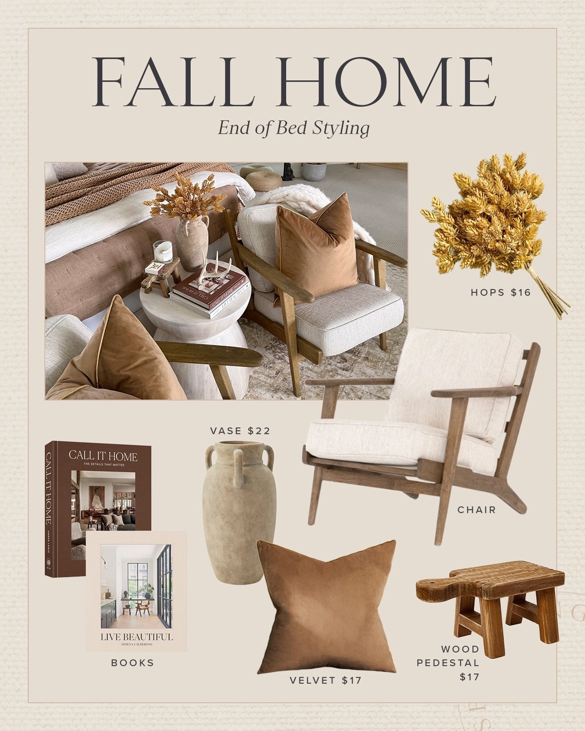 Fall home decor 🤎 end of bed styling!

Bedroom
Target
Amazon 
Walmart 

#LTKSeasonal #LTKHome #LTKFindsUnder50