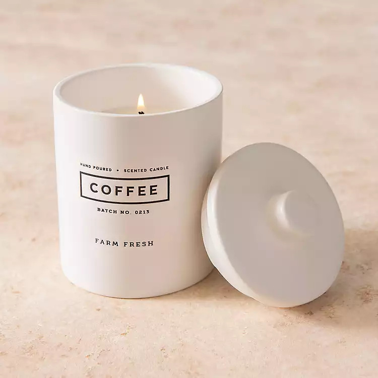 Farm Fresh Coffee Jar Candle, 16 oz. | Kirkland's Home