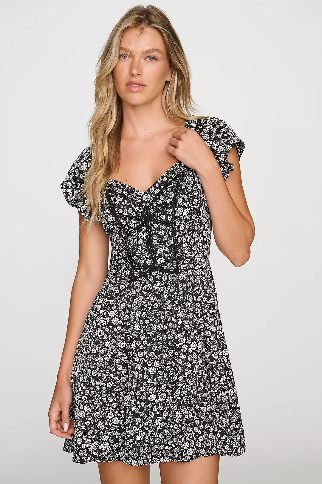 By Anthropologie Corset-Inspired Mini Dress | Anthropologie (US)