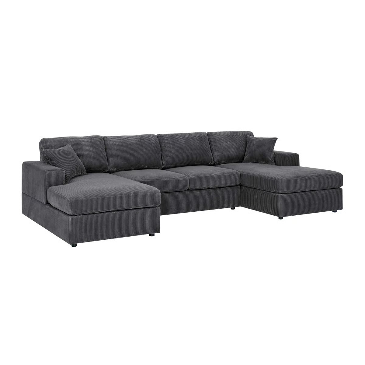 Loette 3 - Piece Corduroy Sectional | Wayfair North America