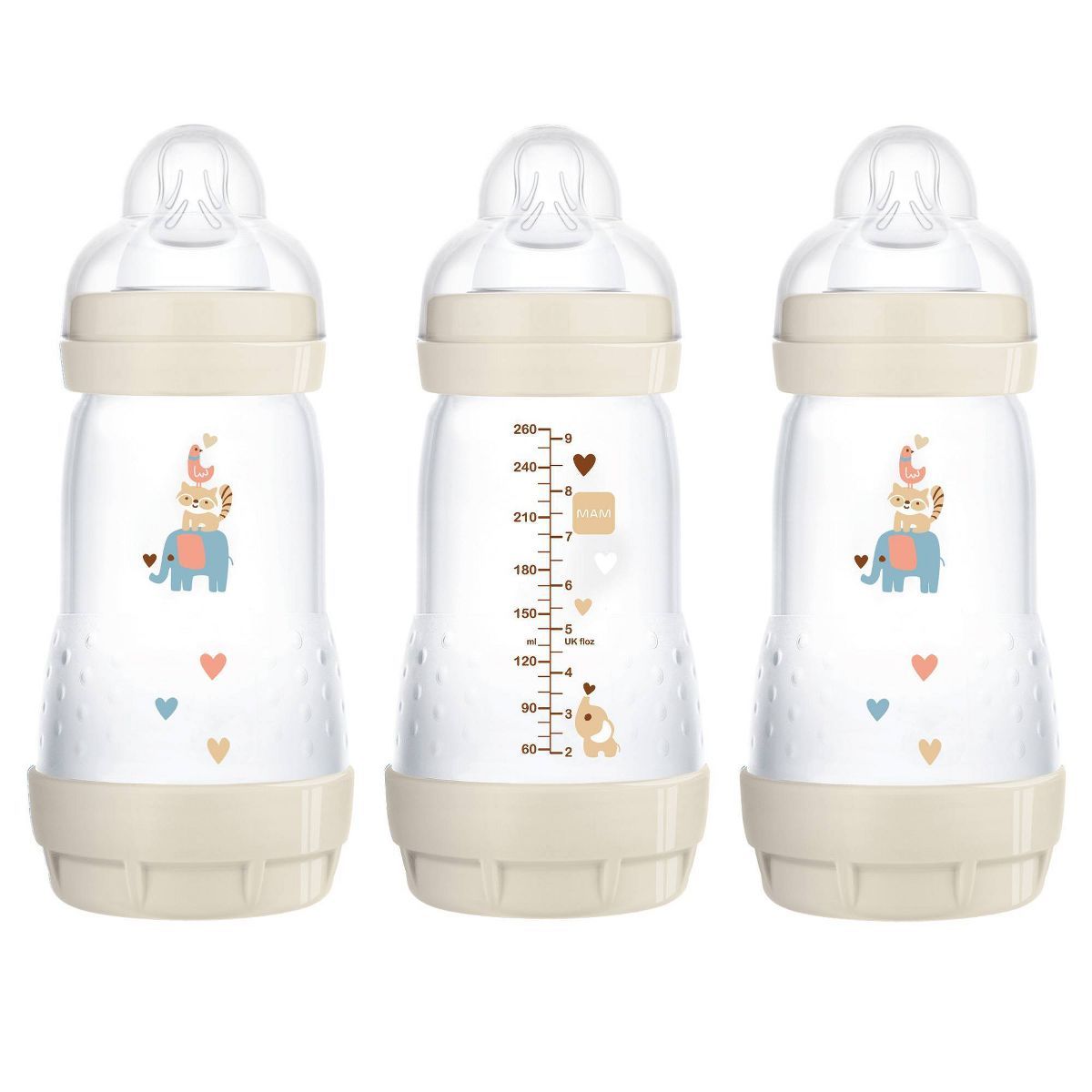 MAM Easy Start Anti-Colic Baby Bottles 2m+ - 9oz/3pk - Unisex | Target