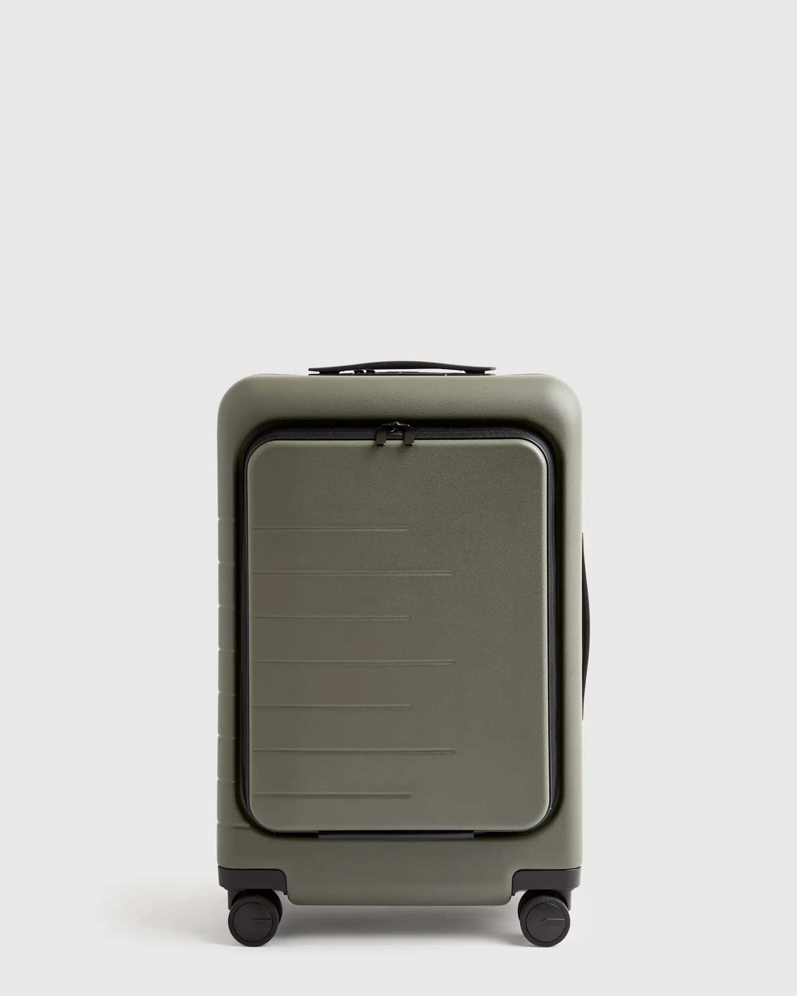 Front Pocket Carry-On Suitcase in Olive | Quince