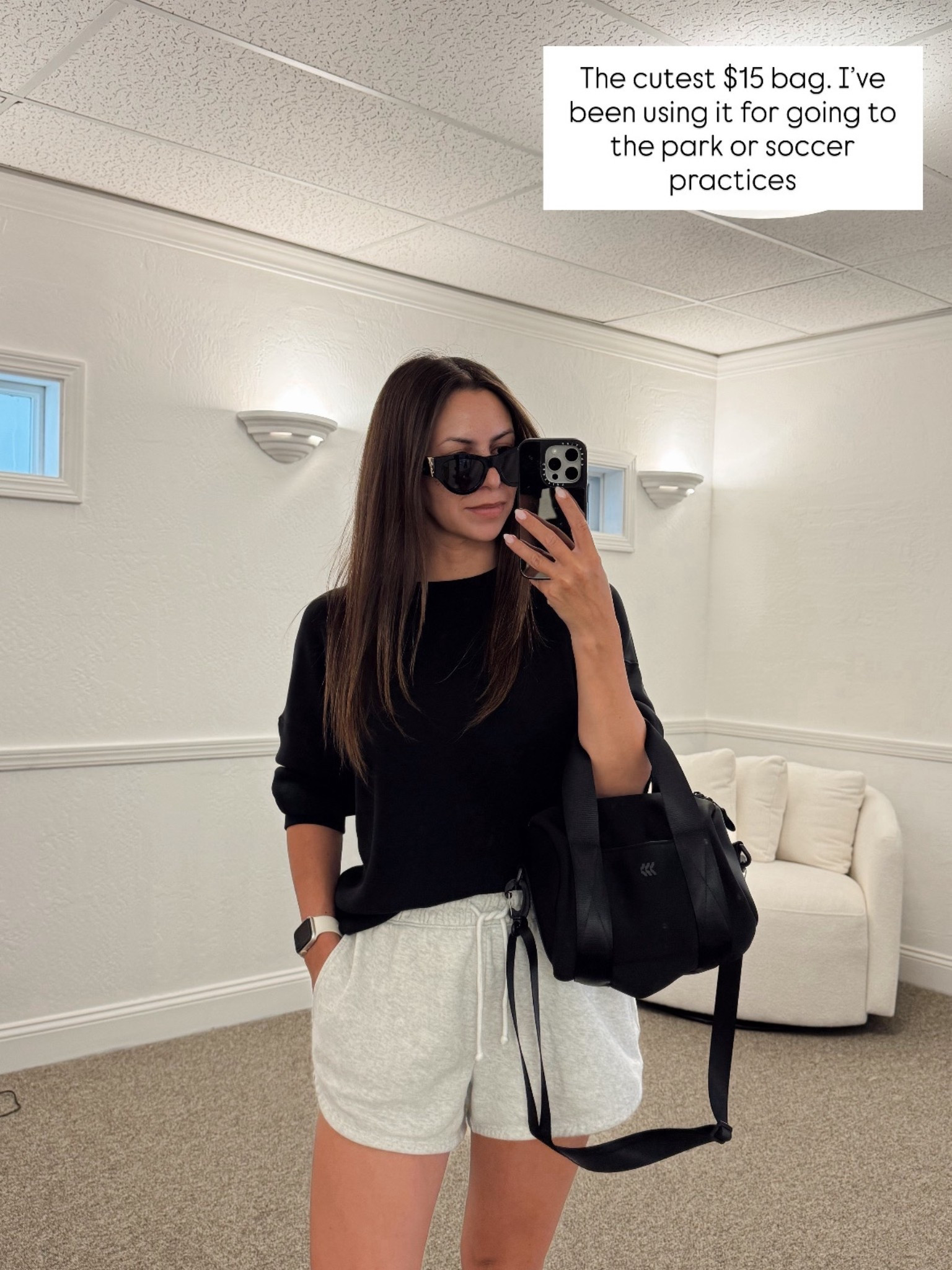 @Spanx  sweatshirt- small (on sale)
@crocs  sandals
@Target  bag
@abercrombie  shorts
YSL sunglasses

Petite, spanx, spring outfit, casual outfit 


#LTKPetite #LTKootd #LTKSpringSale